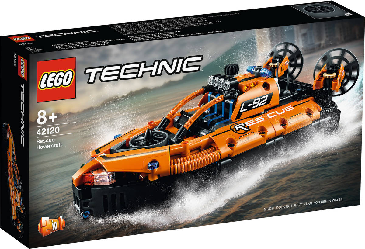 2en1 De Aerodeslizador rescate juguete para niños y +8 años lego technic juego 457 piezas 42120. ‍8