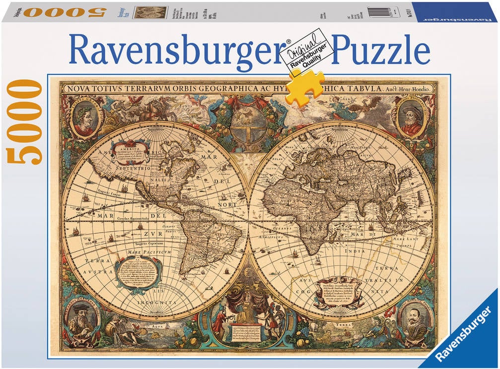 Puzzle RAVENSBURGER Mapa Mundo Antigo (5000 Piezas)