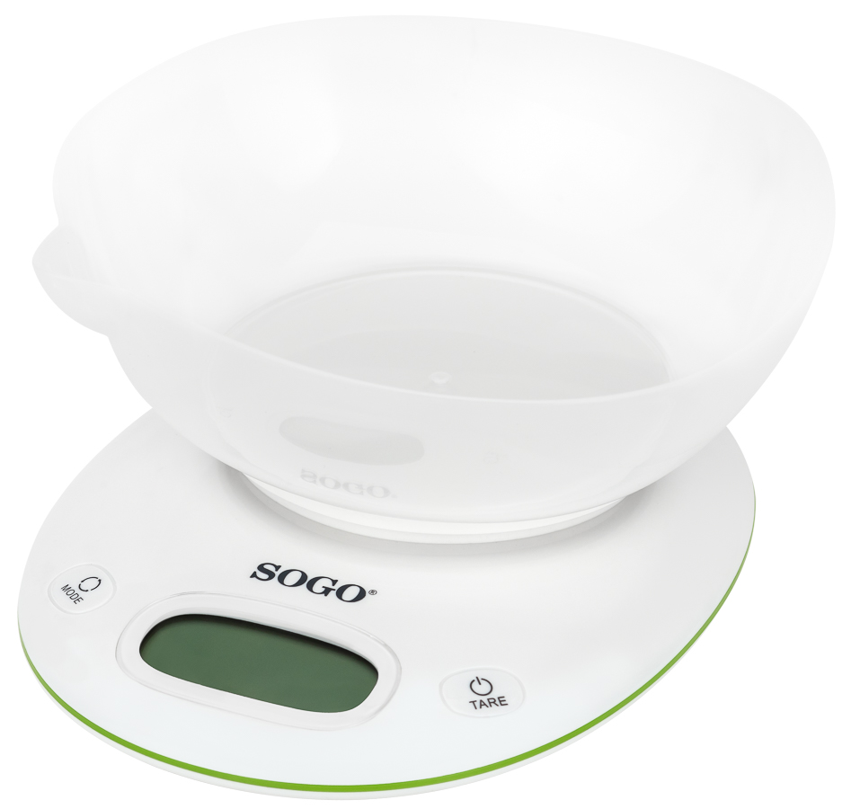 Báscula de Cocina SOGO BAC-SS-3985 (Capacidad: 5 Kg - Precisión: 1 g)