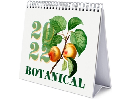 Calendario Erik Editores deluxe 2022 botanical escritorio sobremesa flores y frutas │ mesa anual oficina