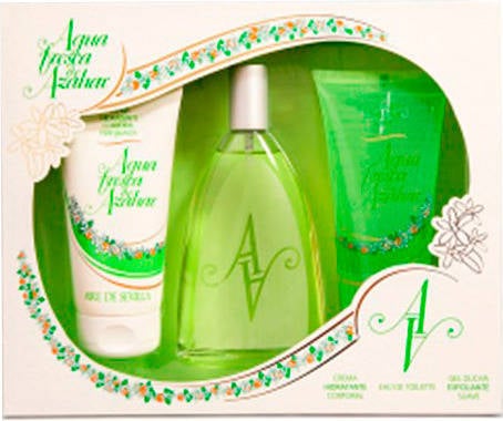 Aire De Sevilla set belleza azahar crema hidratante corporal eau toilette gel exfoliante cofre agua fresca edt 150 ml