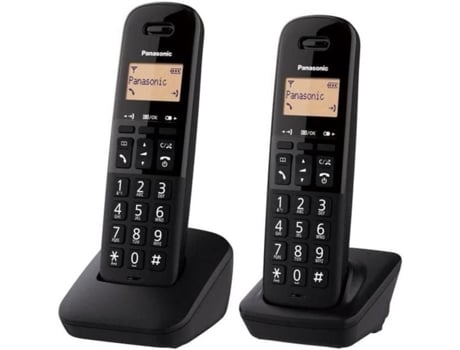 [Teléfono Fijo Inalámbrico Duo Kx-Tgb612Frb Negro PANASONIC