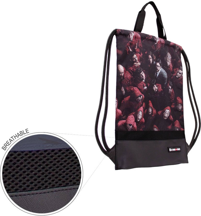 Bolsa Deporte La casa papel con asas 49x34x1cm karactermania02440 togethersaco cuerdas storm multicolor one “02440”