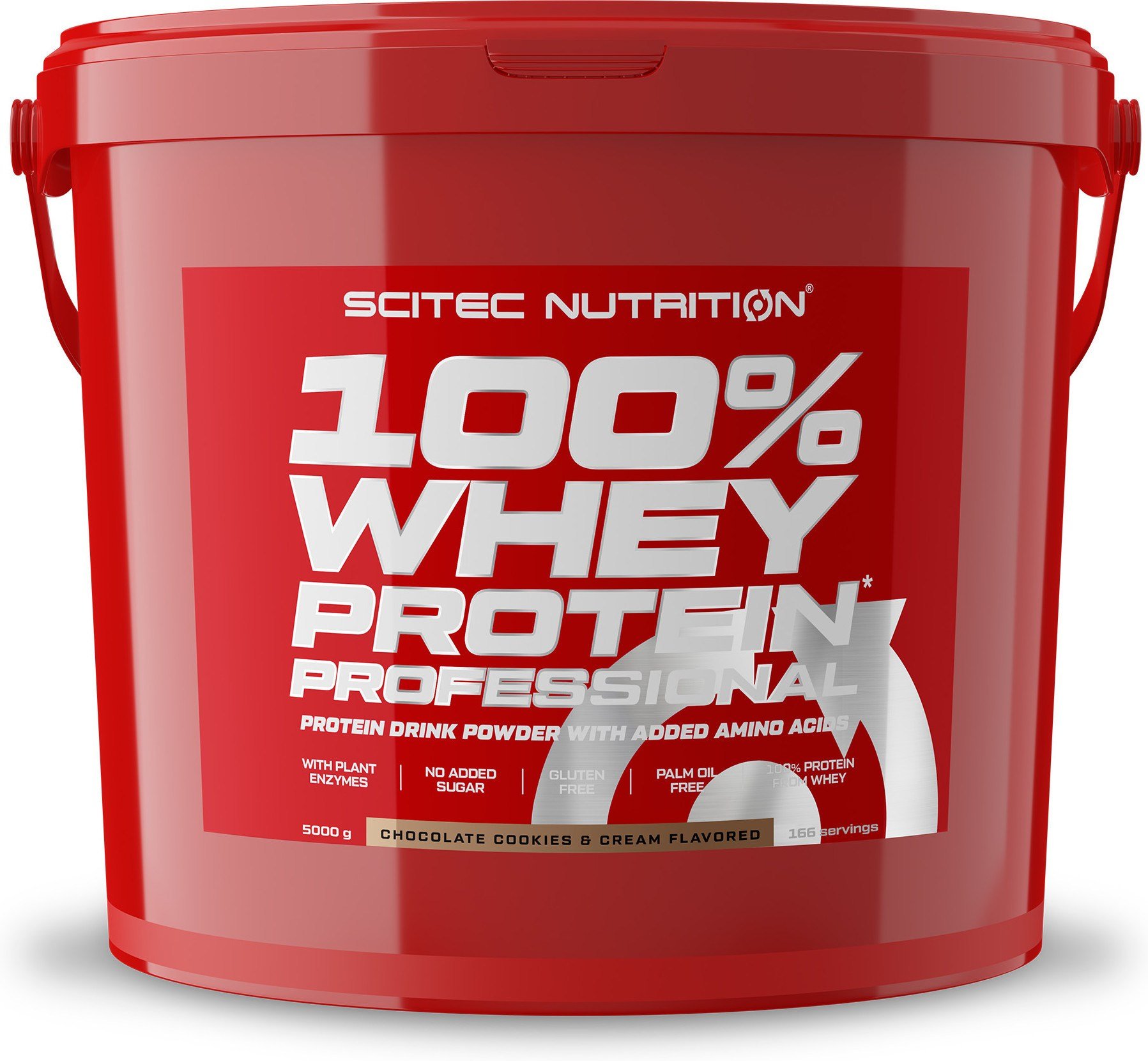 Scitec Nutrition 100 whey protein professional con clave y enzimas digestivas adicionales sin gluten 5 kg mejorada ni