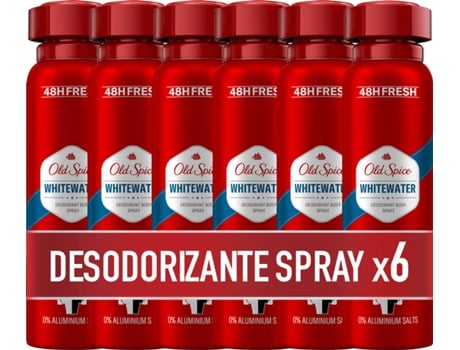 Desodorante Spray OLD SPICE Whitewater (6 x 150 ml)