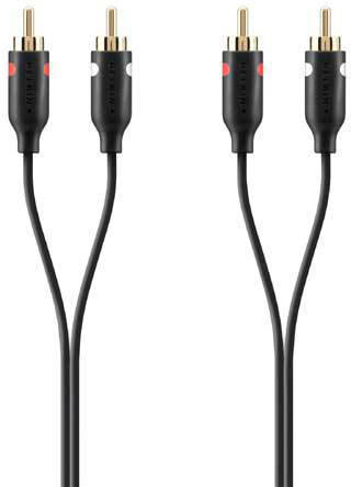 Belkin Rca Cable 1m de negro 2 x audio1m