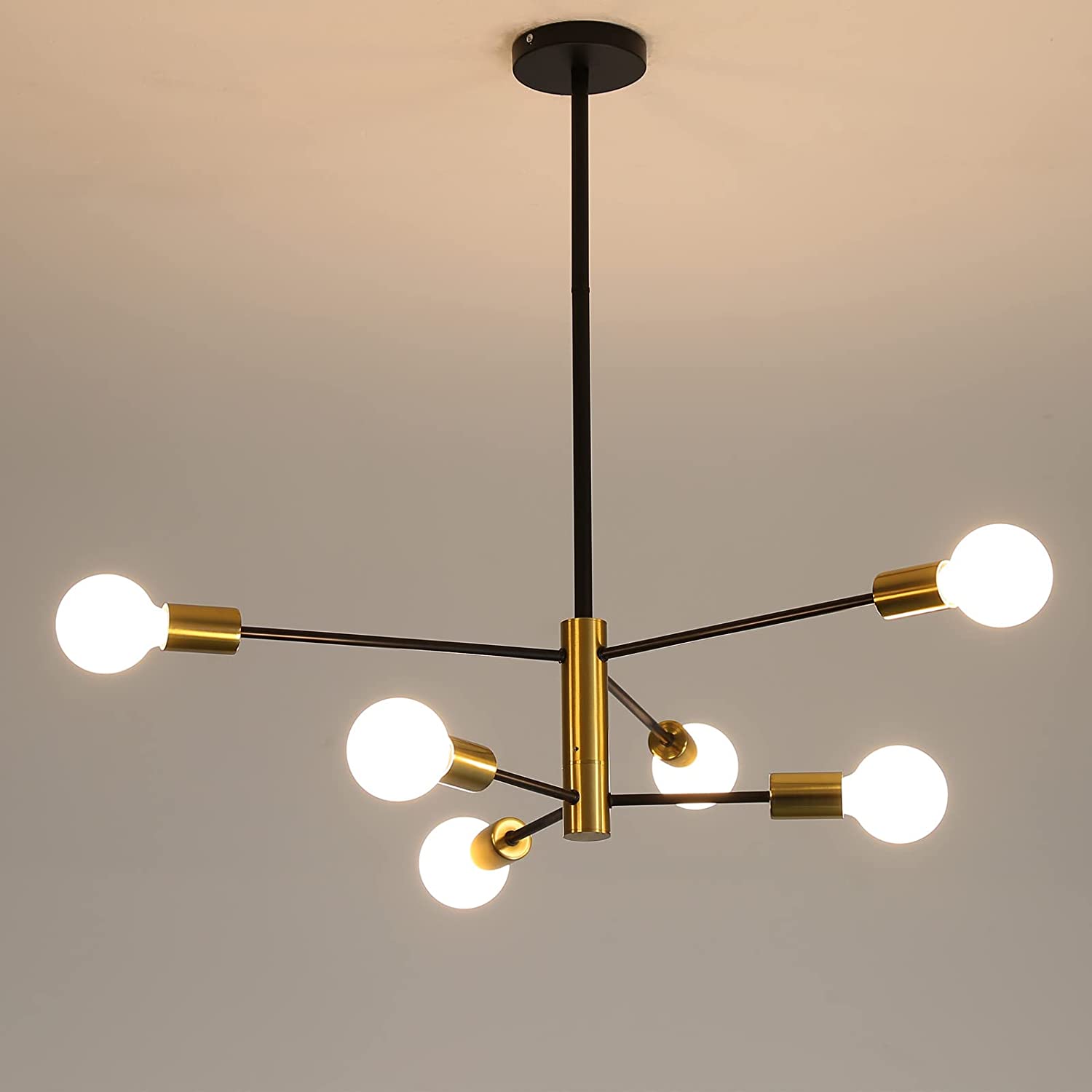 Lámpara Colgante De techo vintage e27 luces 6 brazos industrial moderna sala estar dormitorio pasillo cocina y comedo pendurada teto luzes armadilhas aranha