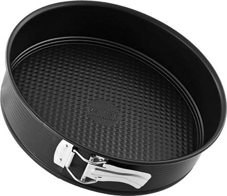 Zenker Black Metallic molde desmontable 24 cm 1 fondo. reposteria tarta o bizcocho en acero con revestimiento antiadherente teflon resistente hasta 230ºc 6502