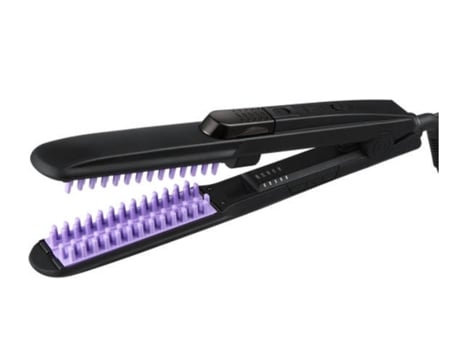 Plancha de Pelo de Cerámica Plancha de Pelo de Vapor y Inyección de Aceite de Argán Plancha de Vapor Caliente Púrpura BISBISOUS