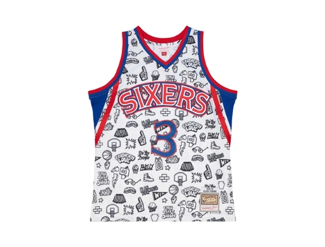 Camiseta MITCHELL & NESS Philadelphia Nba Doodle Swingman Allen Blanco (M)