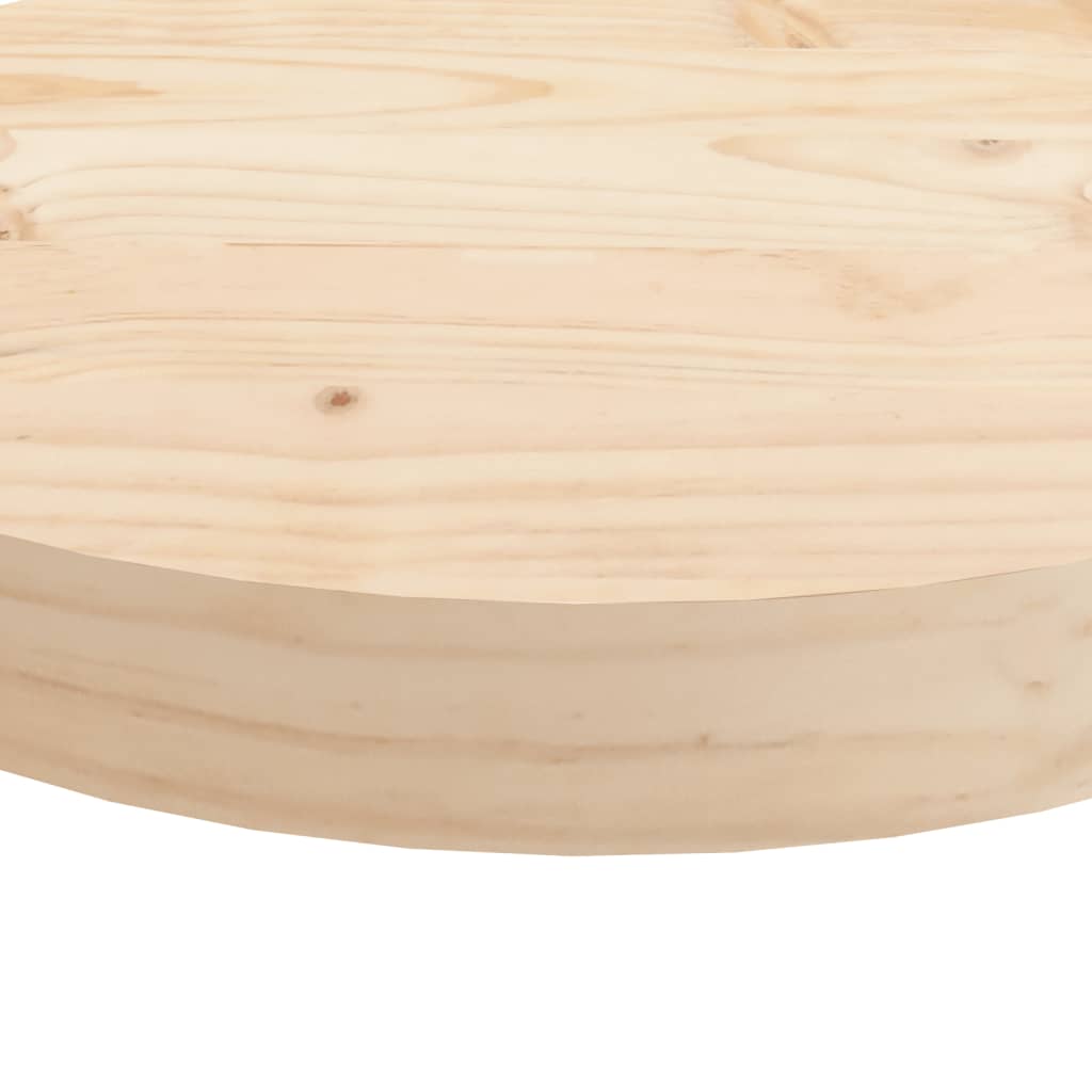 Tablero de mesa redondo madera maciza de pino Ø90x3 cm