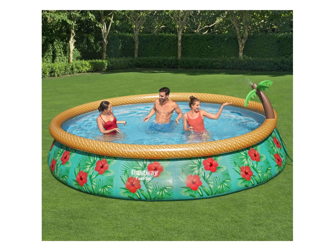 MAISON EXCLUSIVE 457x84 Fast Juego piscina de Palms Set inflable Paradise cm
