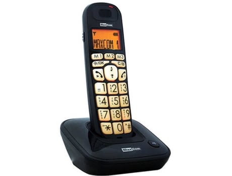 Teléfono Fijo MAXCOM MC6800 DECT Negro