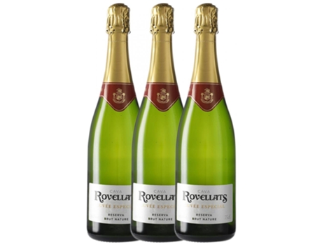 Espumante ROVELLATS Rovellats Cuvée Especial Brut Nature Cava Reserva (0.75 L - 3 unidades)