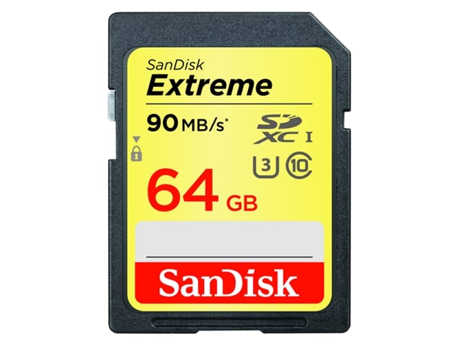 Tarjeta de Memoria SANDISK Extreme SD 64 GB 90 MB/S