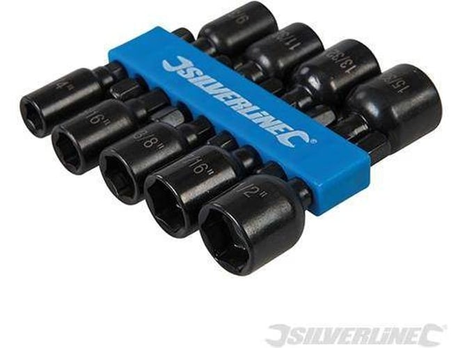 Conjunto de Adaptadores Magnéticos para Tuercas SILVERLINE 793154 - 9 piezas