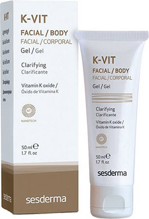 Sesderma Gel Clarificador kvit de vitamina tratamiento complementario a cuperosis capilares dilatados rojece corporal 50