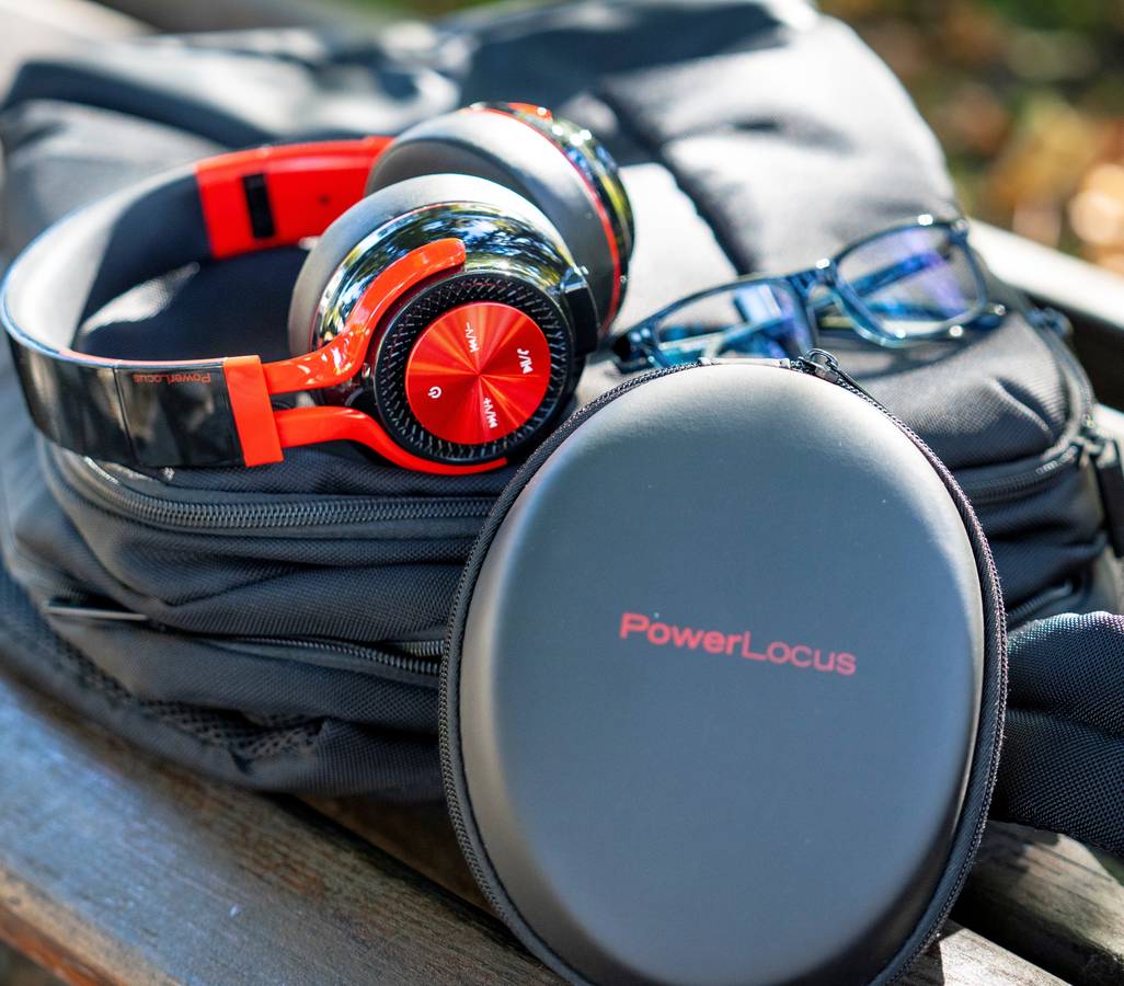 Auriculares Bluetooth POWERLOCUS P3 60 (On Ear - Micrófono - Noise Cancelling  - Rojo)