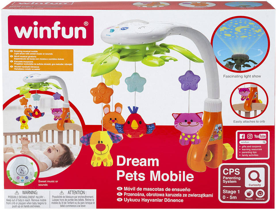 Móvil para Bebé de animalitos coloridos WINFUN