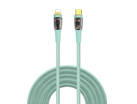 Cable Datos Carga Wiwu Usb-C Pd Pines Verde