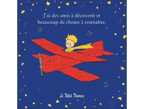 Tarjeta puzzle avión KIUB Le Petit Prince