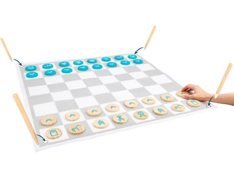 Jogo de Mesa SMALL FOOT COMPANY Draughts And Chess (4 Anos)