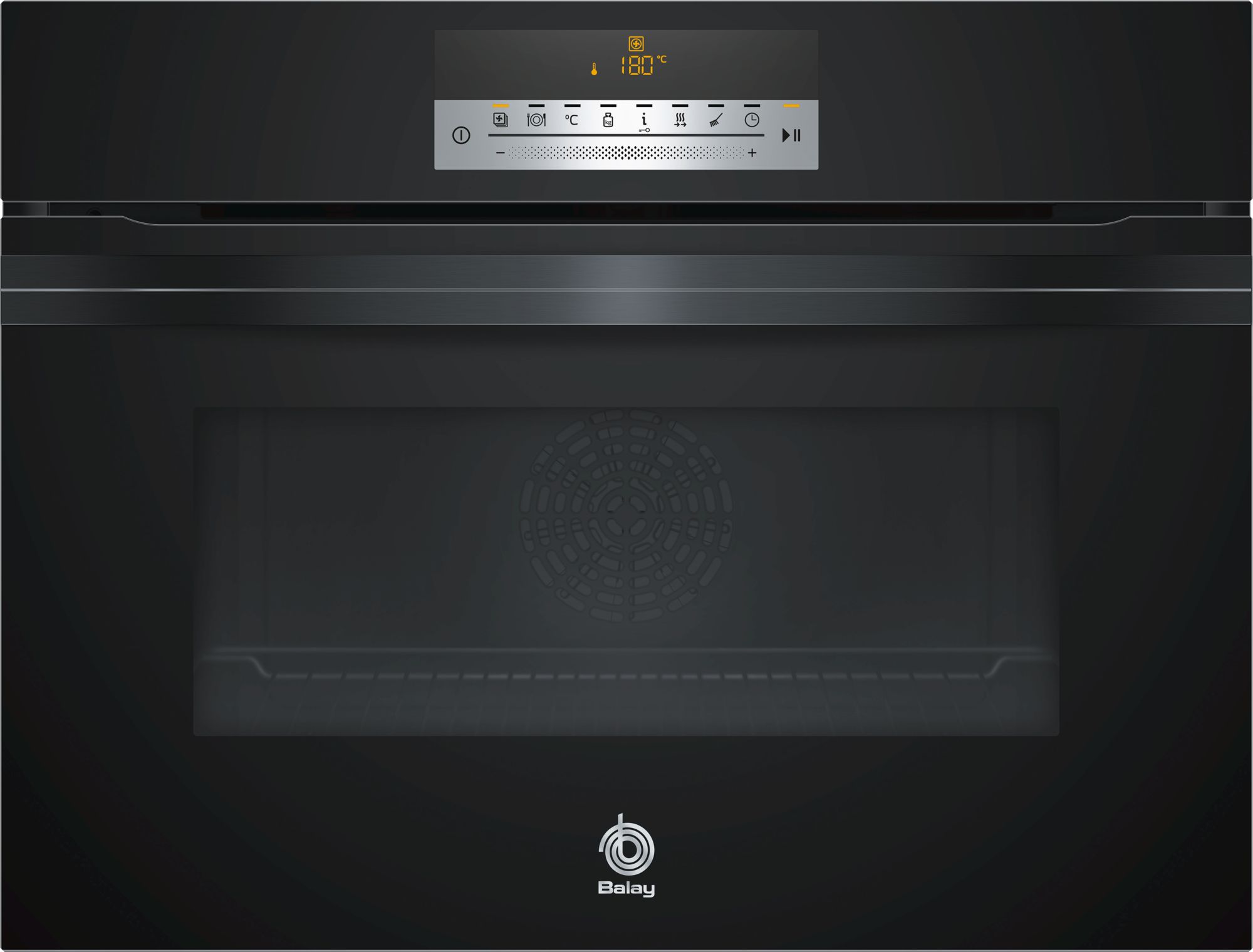 Horno a Vapor BALAY 3CB5878N0 (47 L - 59.4 cm - Hidro y Pirolítico - Negro)