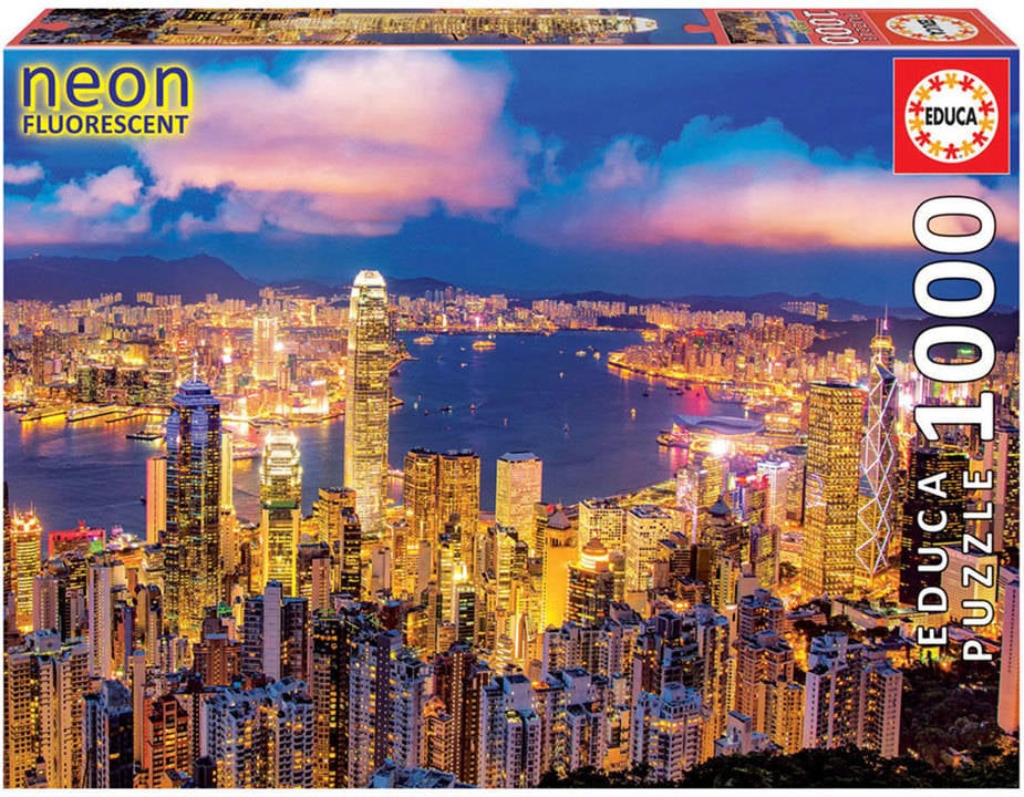 Puzzle EDUCA 1000 Neon Hong Kong (Edad Mínima: 12 Años - 1000 Piezas)