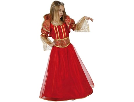 Disfraz de Niña DISFRAZZES Princesa Rojo (Talla: 10 a 12 años)