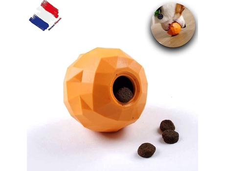 Juguete interactivo indestructible para masticar perros | Orange Style Distribuidor Original de Golosinas, Croquetas | Pelota antiestrés para perro...