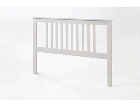 Dogar Cabecero Tabac pino macizo para cama somier de 135 color blanco translucido 100x147x2 import compatible con colchón135