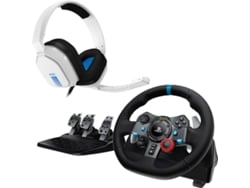 Bundle LOGITECH Volante G29 Driving Force + Headset Astro Gaming A10 (Blanco - Azul)