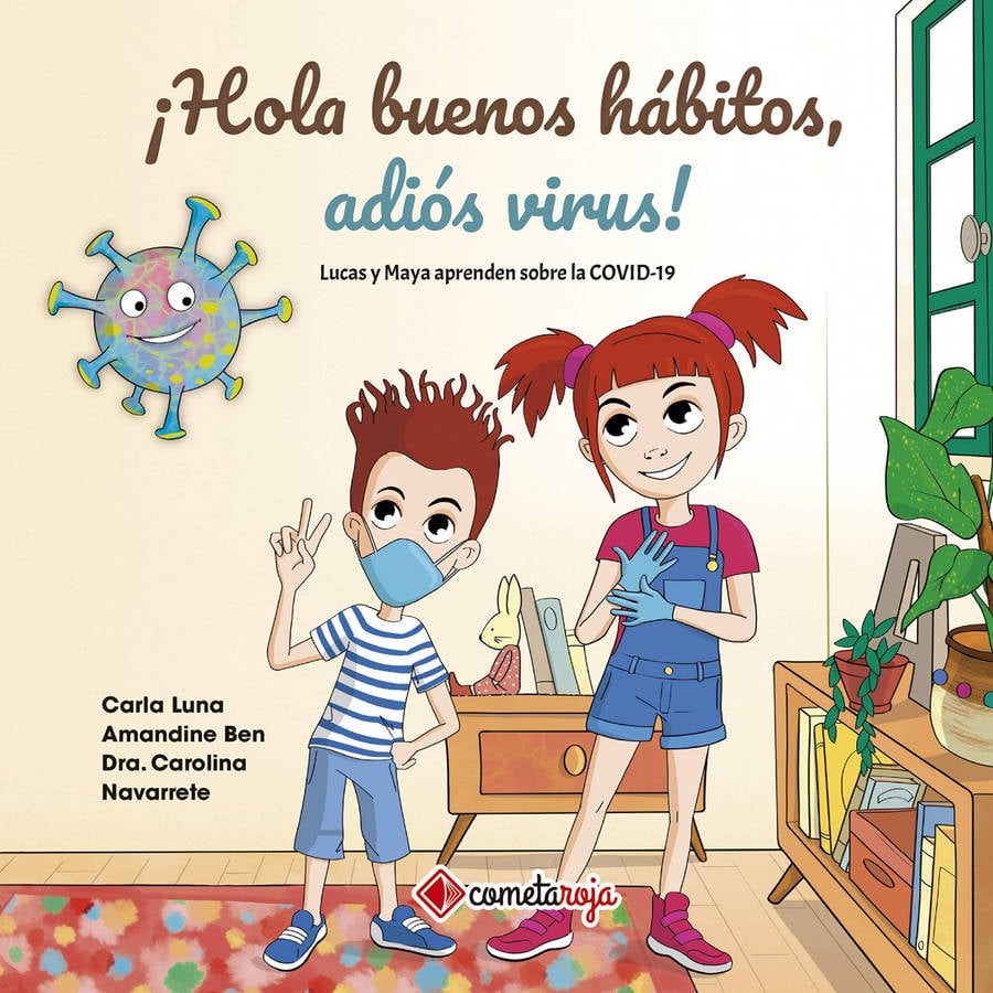 Libro ¡Hola Buenos Hábitos, Adiós Virus! de Carla Luna (Español)