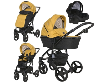 Carrito de bebé Trio RIMINI PREMIUM hasta 15 Kg lemon curry LORELLI