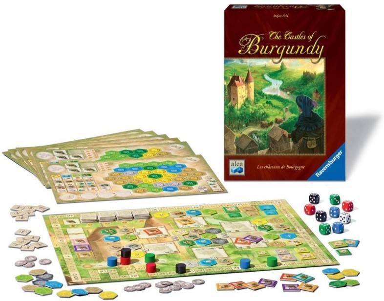 The Castles Of burgundy juego alea española de estrategia 14 jugadores edad recomendada 12+ años mesa ravensburguer 2 kg 31 22 65cm 12