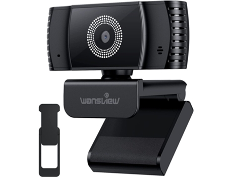 Webcam KKVOGMLE con Micrófono Negro HD Plug & Play para Videollamada Negro