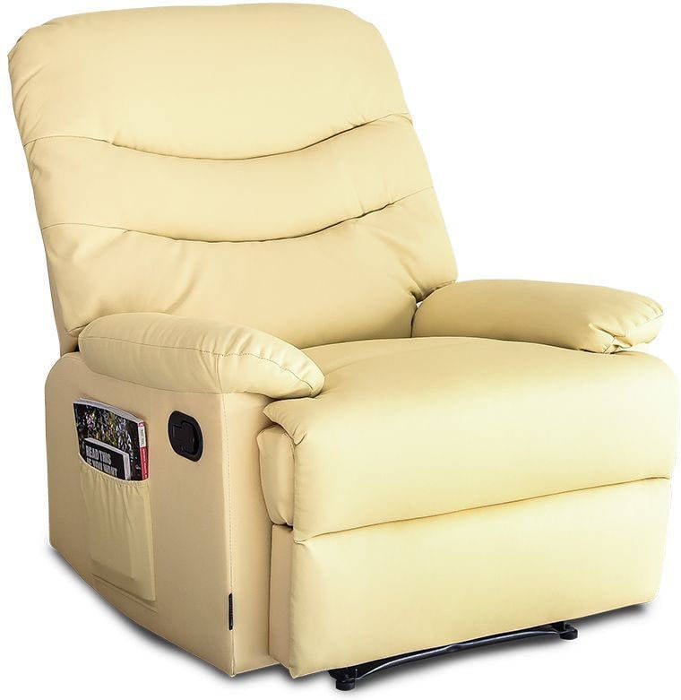 Sillón de Masaje CLOEN. AH-AR30200CR (Beige - Piel Sintética - 97x97x84 cm)