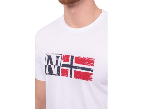 Camiseta de Hombre NAPAPIJRI Blanco (2XL)