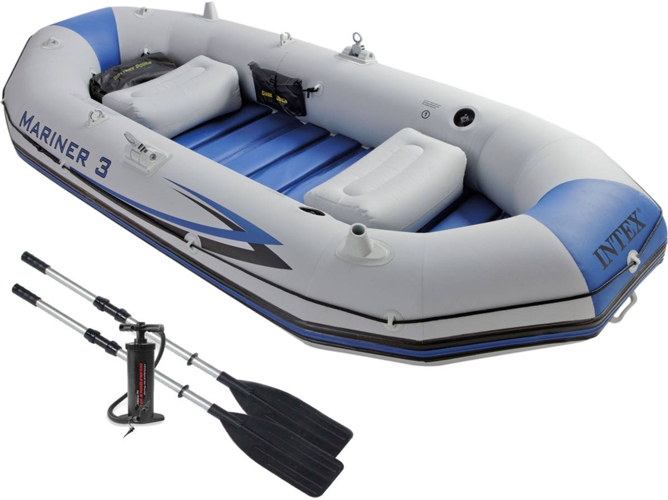 Barca Hinchable con Remos INTEX Mariner 3 (297 x 127 x 46 cm)