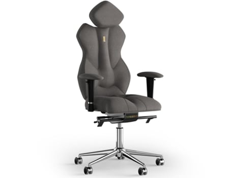 Silla de Escritorio Ergonomica KULIK SYSTEM Tejido Real (Azur - Silver -130x50x50cm)