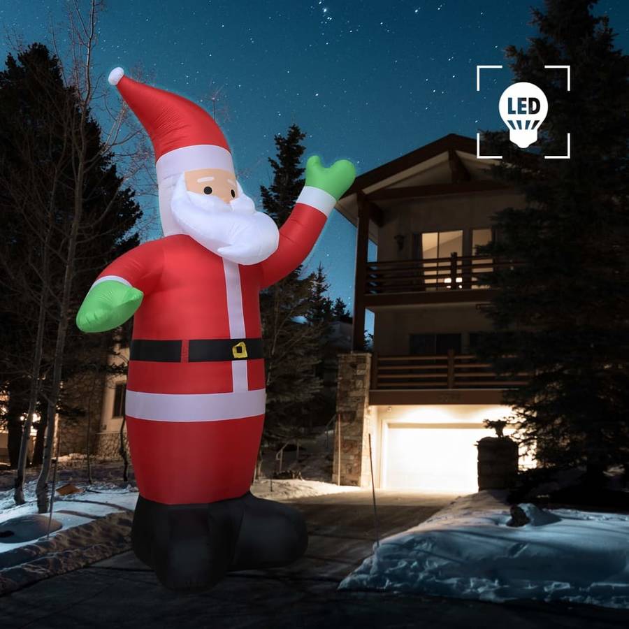 Papá Noel VIDAXL Inflable XXL con 6 Luces LED (600 cm)