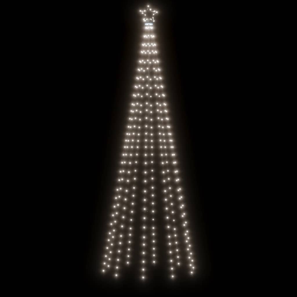 Árbol De Navidad Con Pinchos 310 Led Lights VIDAXL (Blanco - 300 Cm)