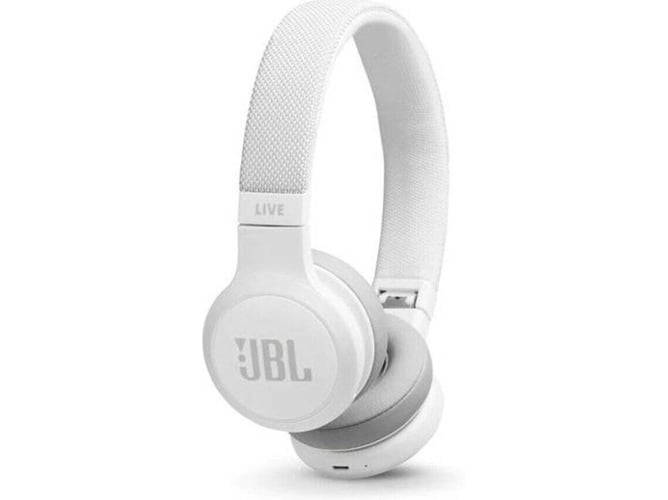 Auriculares Bluetooth JBL LIVE 400 (On Ear - Micrófono - Blanco)