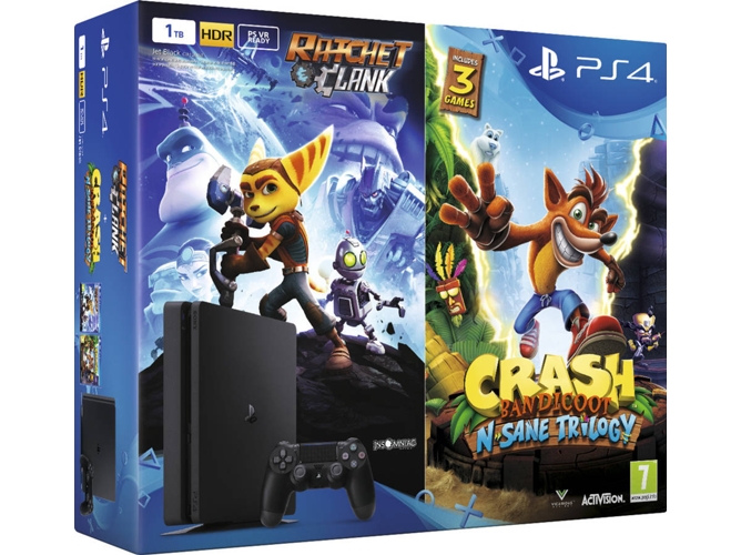 CONS. PS4 1TB+CRASH BANDICOOT+RATCHET