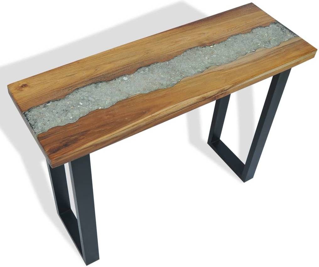 Mesa de Apoyo VIDAXL De Teca (100 x 35 x 75 cm)