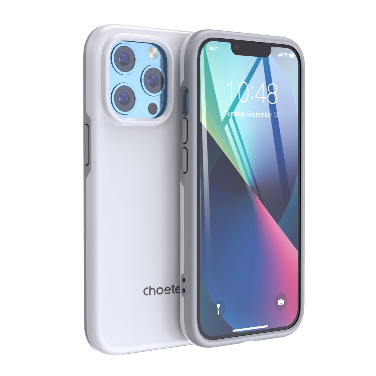 Funda CHOETECH iPhone 13 Pro Max Blanco Pc0114-Mfm-Wh