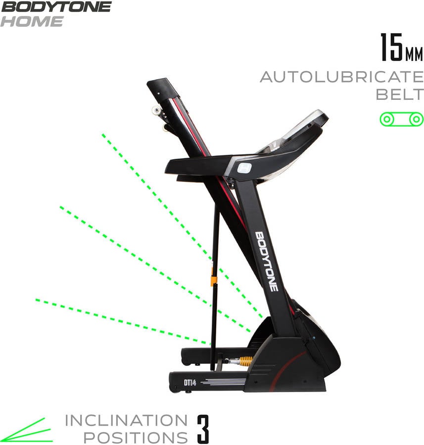 Cinta de Correr BODYTONE DT14+ (Hasta 14 km/h)