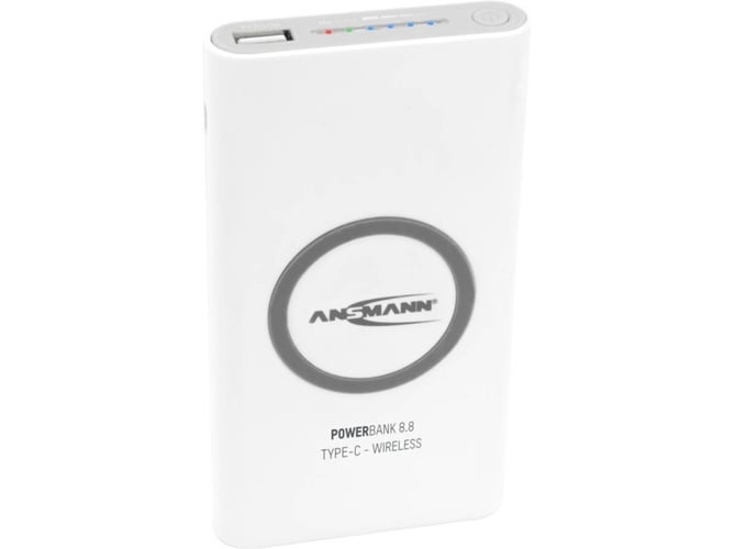 Powerbank ANSMANN Universal (8000 mAh - USB - USB-C - Blanco)