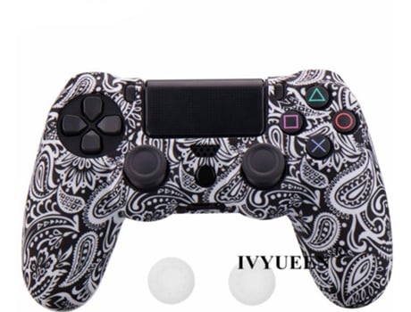 Funda Mando YLW P4C01 (PS4 - Blanco)