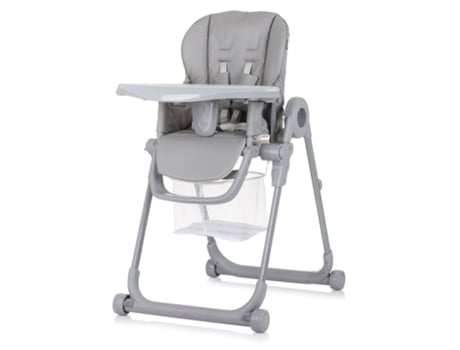 Trona con asiento reclinable de polipiel MASTER CHEF Pure grey CHIPOLINO